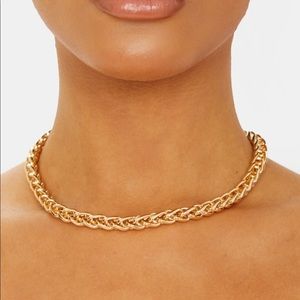 PrettyLittleThing Gold Chunky Rope Chain Necklace